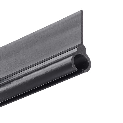 8.5mm PVC Sewable Flange Rail black